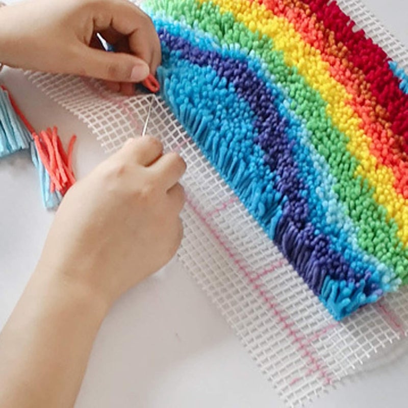 GLAECYY Hook Rug Kits,Bear Rug Making Kits and Adults Beginners Needlework Embroidery DIY Craft Rug Hook Rugs Kits for Home Decoration 20" X 15" - Image 4